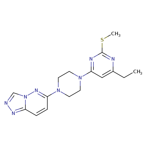 4-ethyl-2-(methylsulfanyl)-6-(4-{[1,2,4]triazolo[4,3-b]pyridazin-6-yl}piperazin-1-yl)pyrimidine