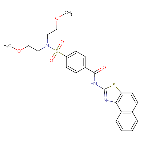 4-[bis(2-methoxyethyl)sulfamoyl]-N-{naphtho[1,2-d][1,3]thiazol-2-yl}benzamide