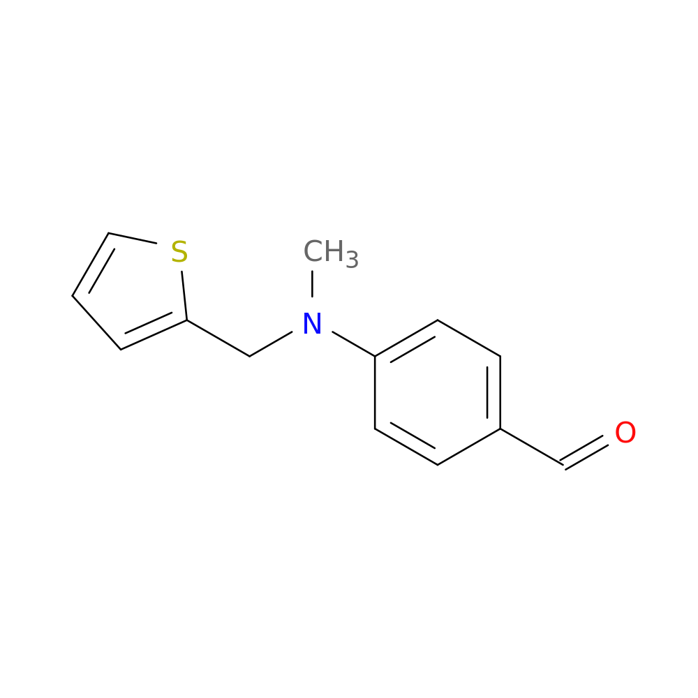 4-{methyl[(thiophen-2-yl)methyl]amino}benzaldehyde