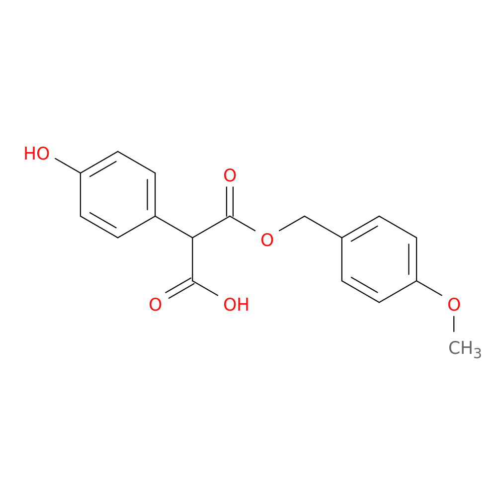 1-[(4-Methoxyphenyl)methyl] 2-(4-hydroxyphenyl)propanedioate