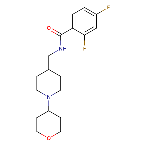 2,4-difluoro-N-{[1-(oxan-4-yl)piperidin-4-yl]methyl}benzamide