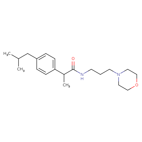 2-[4-(2-methylpropyl)phenyl]-N-[3-(morpholin-4-yl)propyl]propanamide