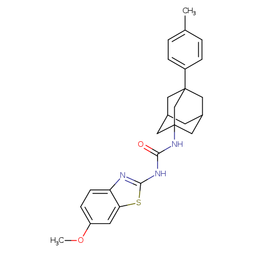 3-(6-methoxy-1,3-benzothiazol-2-yl)-1-[3-(4-methylphenyl)adamantan-1-yl]urea