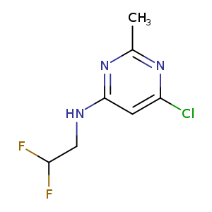 6-chloro-N-(2,2-difluoroethyl)-2-methylpyrimidin-4-amine