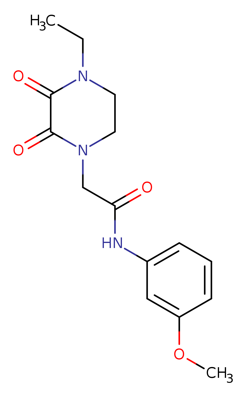 2-(4-ethyl-2,3-dioxopiperazin-1-yl)-N-(3-methoxyphenyl)acetamide