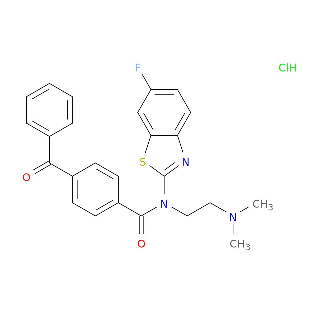 4-benzoyl-N-[2-(dimethylamino)ethyl]-N-(6-fluoro-1,3-benzothiazol-2-yl)benzamide hydrochloride