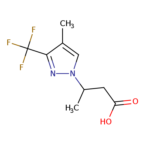 3-[4-methyl-3-(trifluoromethyl)-1H-pyrazol-1-yl]butanoic acid