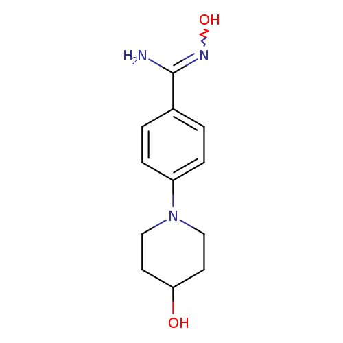 N'-hydroxy-4-(4-hydroxypiperidin-1-yl)benzene-1-carboximidamide