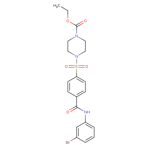 ethyl 4-{4-[(3-bromophenyl)carbamoyl]benzenesulfonyl}piperazine-1-carboxylate