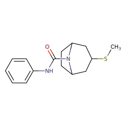 3-(methylsulfanyl)-N-phenyl-8-azabicyclo[3.2.1]octane-8-carboxamide