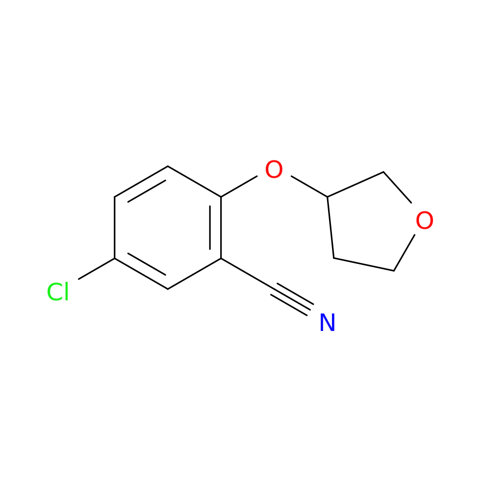 5-chloro-2-(oxolan-3-yloxy)benzonitrile