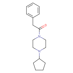 1-cyclopentyl-4-(phenylacetyl)piperazine