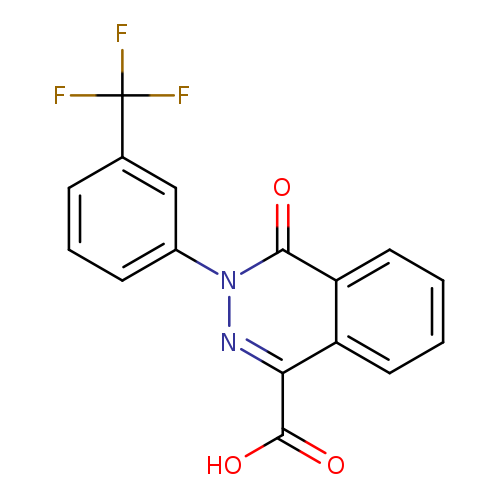 4-Oxo-3-[3-(trifluoromethyl)phenyl]-3,4-dihydro-1-phthalazinecarboxylic acid