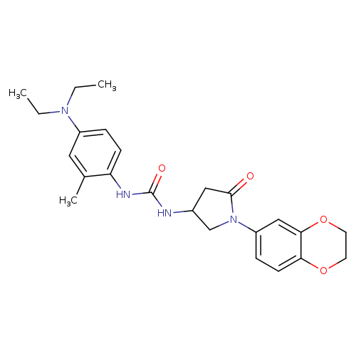 1-[4-(diethylamino)-2-methylphenyl]-3-[1-(2,3-dihydro-1,4-benzodioxin-6-yl)-5-oxopyrrolidin-3-yl]urea