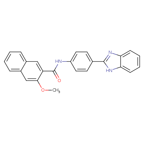 N-[4-(1H-1,3-benzodiazol-2-yl)phenyl]-3-methoxynaphthalene-2-carboxamide