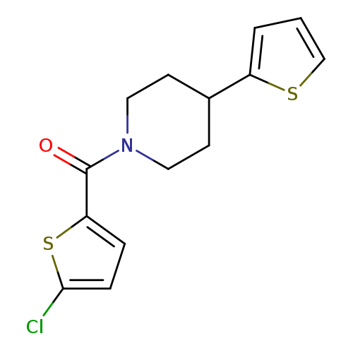 1-(5-chlorothiophene-2-carbonyl)-4-(thiophen-2-yl)piperidine