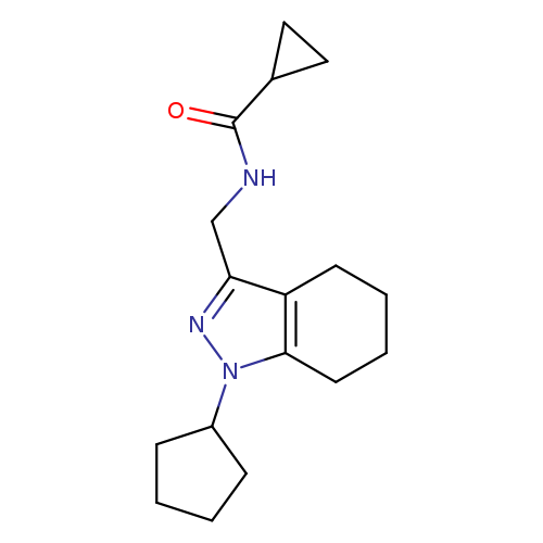 N-[(1-cyclopentyl-4,5,6,7-tetrahydro-1H-indazol-3-yl)methyl]cyclopropanecarboxamide
