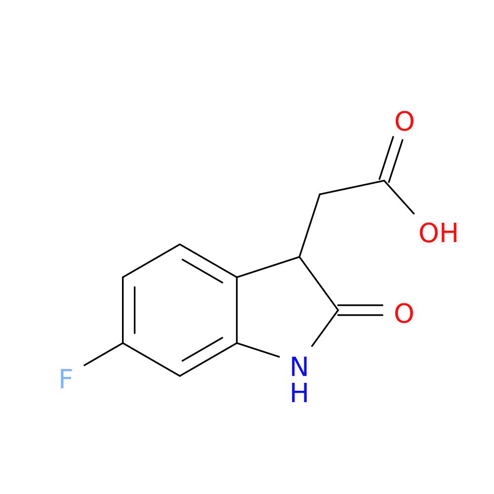 (6-Fluoro-2-oxo-2,3-dihydro-1H-indol-3-yl)acetic acid