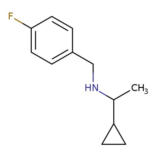 (1-Cyclopropylethyl)[(4-fluorophenyl)methyl]amine