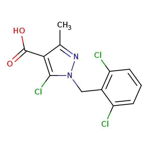 5-chloro-1-[(2,6-dichlorophenyl)methyl]-3-methyl-1H-pyrazole-4-carboxylic acid