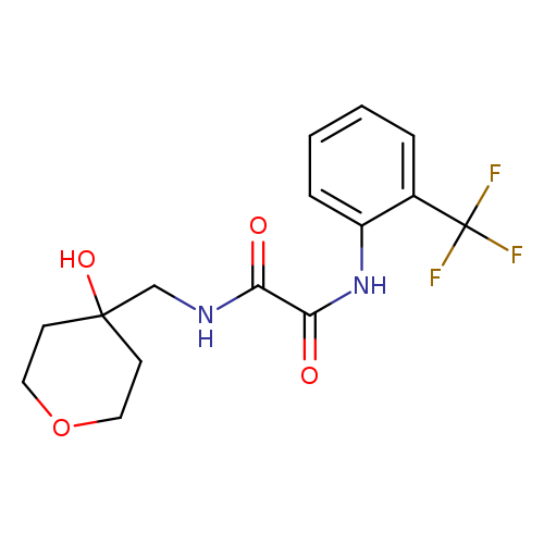 N'-[(4-hydroxyoxan-4-yl)methyl]-N-[2-(trifluoromethyl)phenyl]ethanediamide