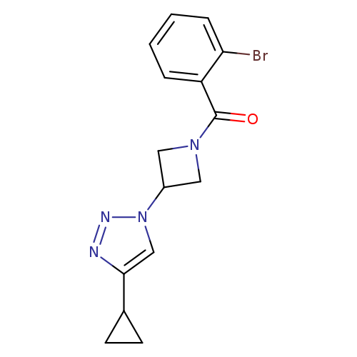 1-[1-(2-bromobenzoyl)azetidin-3-yl]-4-cyclopropyl-1H-1,2,3-triazole