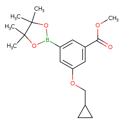 Benzoic acid, 3-(cyclopropylmethoxy)-5-(4,4,5,5-tetramethyl-1,3,2-dioxaborolan-2-yl)-, methyl ester
