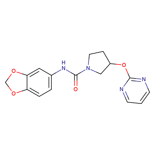 N-(2H-1,3-benzodioxol-5-yl)-3-(pyrimidin-2-yloxy)pyrrolidine-1-carboxamide