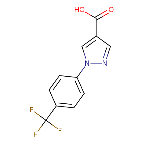 1H-Pyrazole-4-carboxylic acid, 1-[4-(trifluoromethyl)phenyl]-