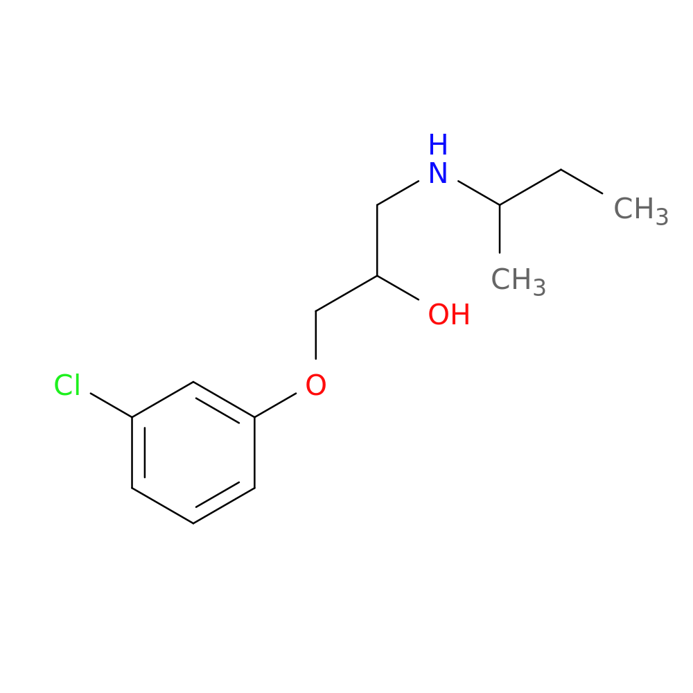 1-[(butan-2-yl)amino]-3-(3-chlorophenoxy)propan-2-ol