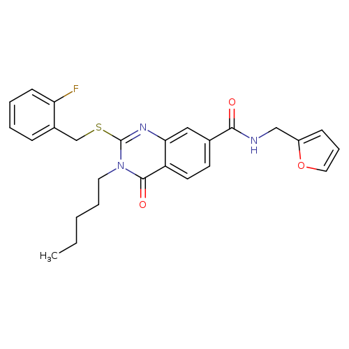 2-{[(2-fluorophenyl)methyl]sulfanyl}-N-[(furan-2-yl)methyl]-4-oxo-3-pentyl-3,4-dihydroquinazoline-7-carboxamide