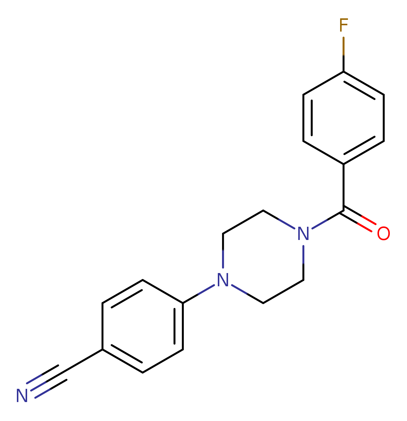 4-[4-(4-fluorobenzoyl)piperazin-1-yl]benzonitrile