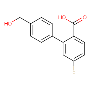 4-Fluoro-2-(4-hydroxymethylphenyl)benzoic acid