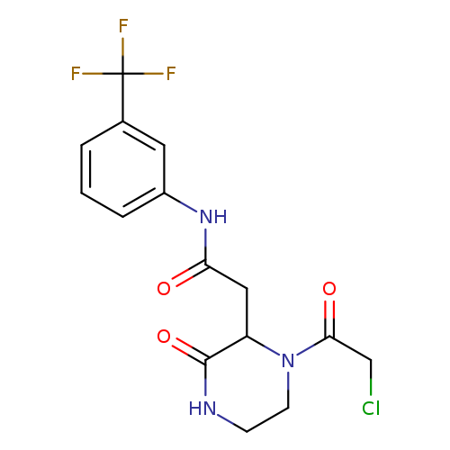 2-[1-(Chloroacetyl)-3-oxopiperazin-2-yl]-n-[3-(trifluoromethyl)phenyl]acetamide