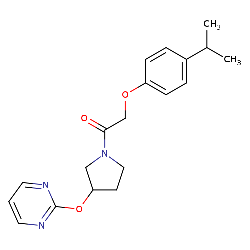2-[4-(propan-2-yl)phenoxy]-1-[3-(pyrimidin-2-yloxy)pyrrolidin-1-yl]ethan-1-one