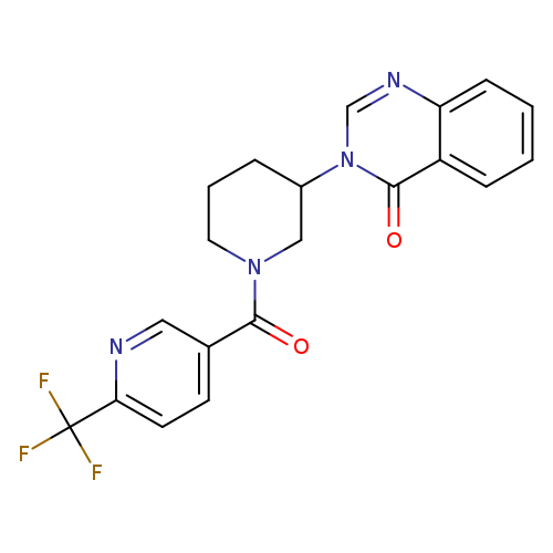 3-{1-[6-(trifluoromethyl)pyridine-3-carbonyl]piperidin-3-yl}-3,4-dihydroquinazolin-4-one