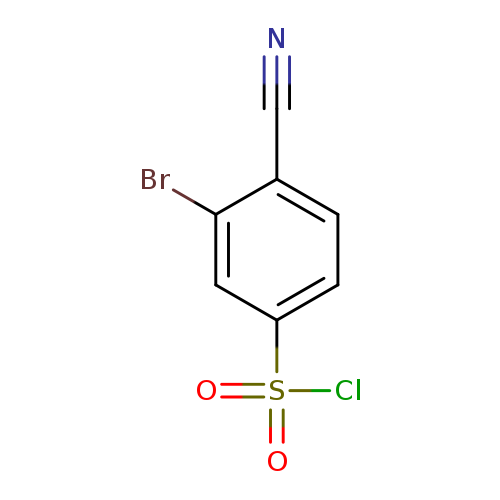 3-bromo-4-cyanobenzene-1-sulfonyl chloride