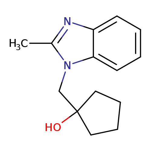 "1-[(2-methyl-1H-1,3-benzodiazol-1-yl)methyl]cyclopentan-1-ol"