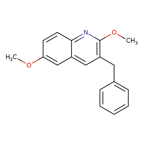 Quinoline, 2,6-dimethoxy-3-(phenylmethyl)-