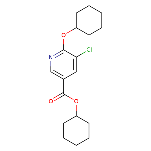cyclohexyl 5-chloro-6-(cyclohexyloxy)pyridine-3-carboxylate