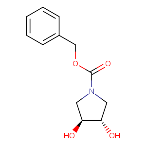 1-Pyrrolidinecarboxylic acid, 3,4-dihydroxy-, phenylmethyl ester,(3S,4S)-