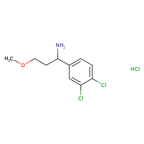 1-(3,4-dichlorophenyl)-3-methoxypropan-1-amine hydrochloride