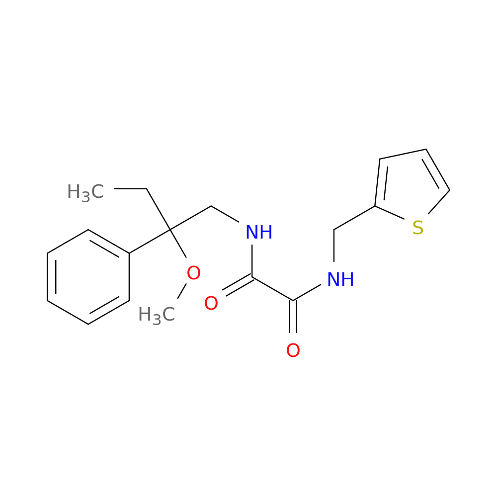 N'-(2-methoxy-2-phenylbutyl)-N-[(thiophen-2-yl)methyl]ethanediamide
