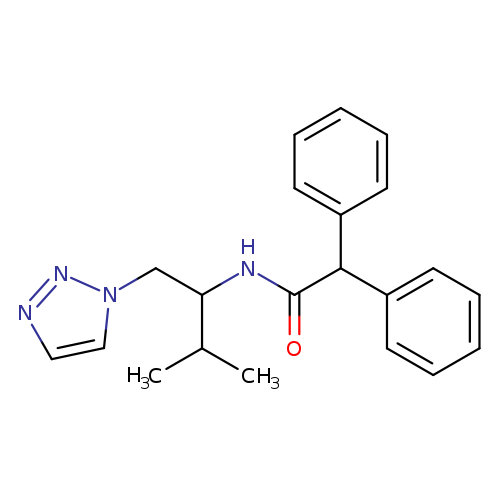 N-[3-methyl-1-(1H-1,2,3-triazol-1-yl)butan-2-yl]-2,2-diphenylacetamide