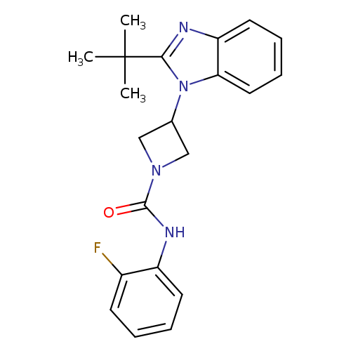 3-(2-tert-butyl-1H-1,3-benzodiazol-1-yl)-N-(2-fluorophenyl)azetidine-1-carboxamide