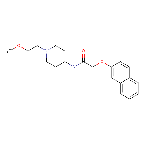N-[1-(2-methoxyethyl)piperidin-4-yl]-2-(naphthalen-2-yloxy)acetamide