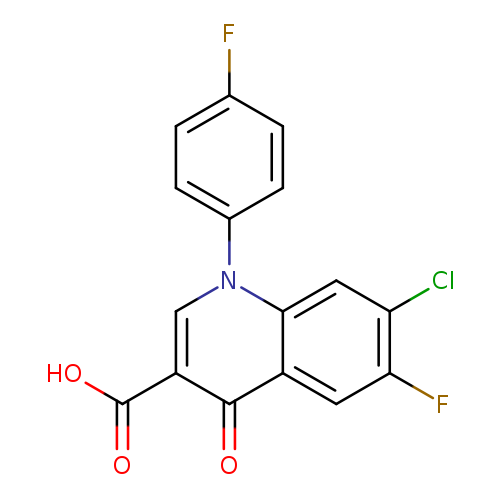 7-Chloro-6-fluoro-1-(4-fluorophenyl)-1,4-dihydro-4-oxo-3-quinolinecarboxylic acid