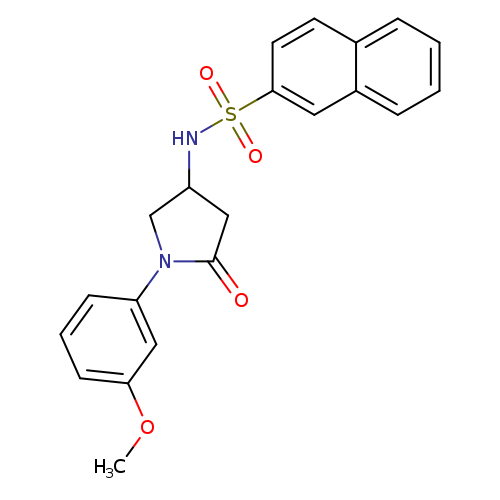 N-[1-(3-methoxyphenyl)-5-oxopyrrolidin-3-yl]naphthalene-2-sulfonamide
