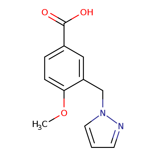 3-((1H-Pyrazol-1-yl)methyl)-4-methoxybenzoic acid