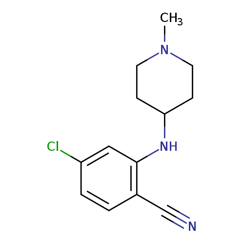 4-chloro-2-[(1-methylpiperidin-4-yl)amino]benzonitrile